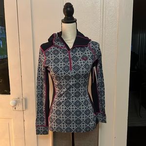 Kari Traa Rose Baselayer Hoodie - 100% Merino Wool - M - NWT